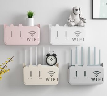 wall-mounted wifi router storage box