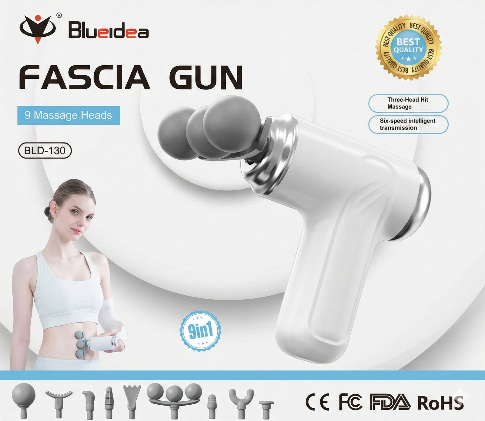 Blueidea Triple-Head Fascia Gun - Image 5